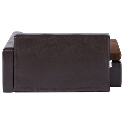 Pet Sofa Dog Couch for MediumSized Dogs and Cats Soft Leather Dog Sofa