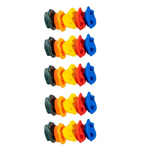 25 Rock Climbing Holds MultiSize and MultiColored Climbing Rocks for Kids