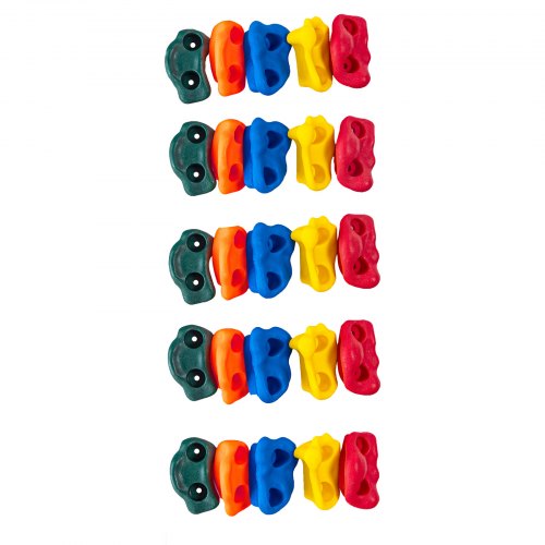 25 Rock Climbing Holds MultiSize and Colored Climbing Rocks for Kids