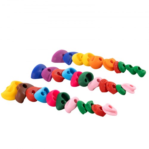 32 Rock Climbing Holds MultiSize and MultiColored Climbing Rocks for Kids