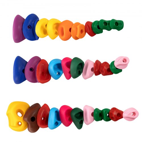 32 Rock Climbing Holds MultiSize and Colored Climbing Rocks for Kids