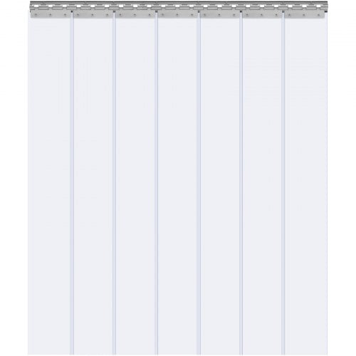 Strip Curtain 84 Height x 42 Width 008 Thickness 7PCS Clear PVC Strip