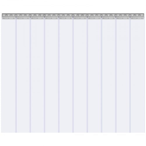 Strip Curtain 84 Height x 60 Width 008 Thickness 10PCS Clear PVC