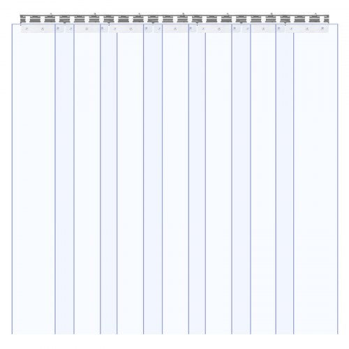 Clear PVC Strip Curtain 84 in Height x 42 in Width x 008 in Thickness 7