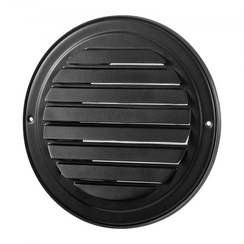 6 inch Wall Vent Cover Louvered Round AC Vent Gable Cover Premium
