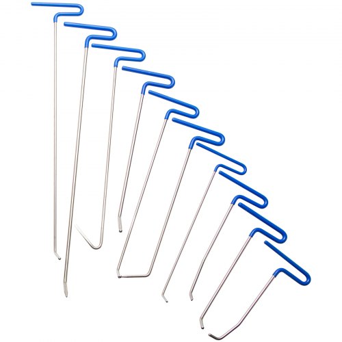 Rods Dent Removal Kit 21 Pcs Paintless Dent Repair Rods Stainless Steel