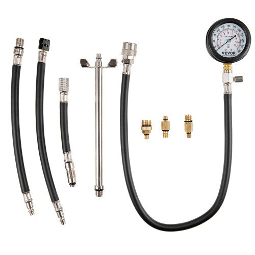 Compression Tester Adapter Kit 9 Pcs Automotive Engine Cylinder Leak