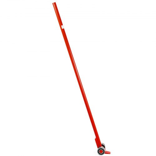 3T Prylever Bar 6600 Lbs Capacity Steel Pry Lever Bar Heavy Duty with Wheels