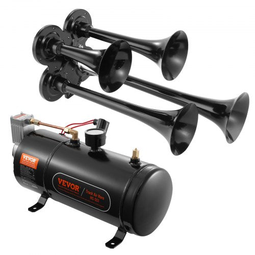 Train Horns Kit 4 Trumpet Air Horn Kit 150dB Train Horns for Pickup