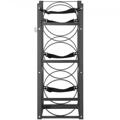 Refrigerant Tank Rack with 3 x 30lbs Bottle Tanks Cylinder Tank Rack