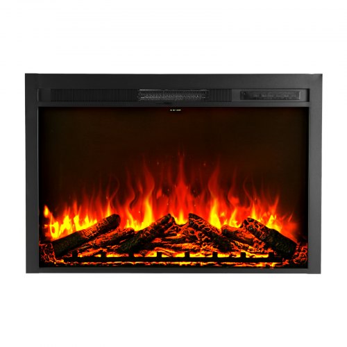 Electric Fireplace Insert 40 inch Recessed and Wall Mounted with Adjustable