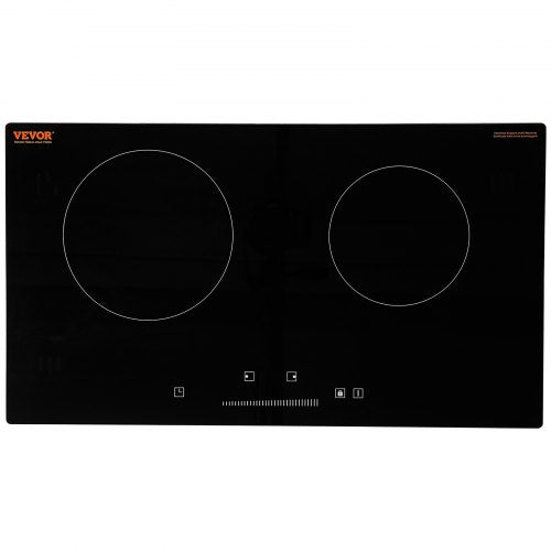 Electric Cooktop 24 inch 2 Burners Builtin Electric Stove Top 1800W
