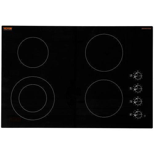 Electric Cooktop 30 inch 4 Burners Builtin Electric Stove Top 7200W
