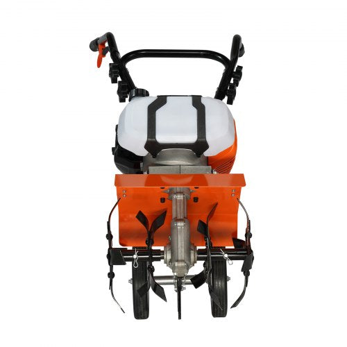 Tiller Cultivator 43CC 2Stroke Garden Cultivator Tiller with 4 Steel
