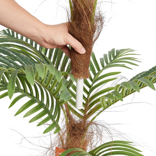 Artificial Palm Tree 4 FT Tall Faux Plant Secure PE Material AntiTip