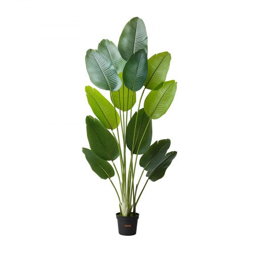 Artificial Bird of Paradise 6 ft Tall Fake Tropical Plants with with 13