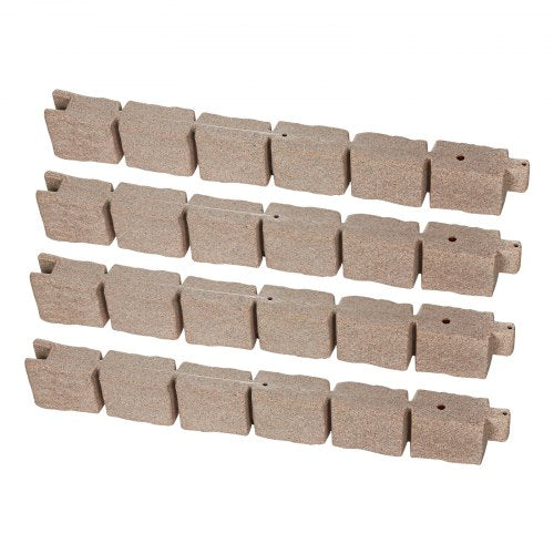 Faux Stone Landscape Edging 468 x 3.9 in Realistic Lawn Edging Flexible