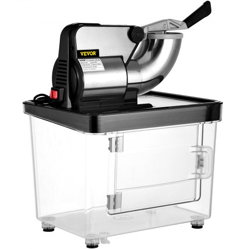 110V Commercial Ice Crusher 440LBSH ETL Approved 300W Electric Snow Cone