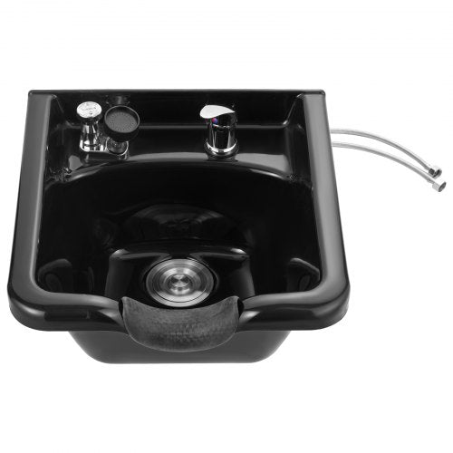 Shampoo Bowl Sink Black ABS Plastic Salon and Spa Hair Sink Beauty Salon