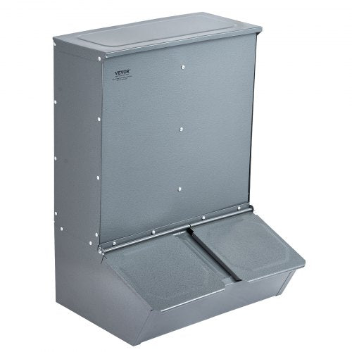 Hog Feeder 37 Bushel Capacity Double Door Pig Feeder Heavy Duty Steel