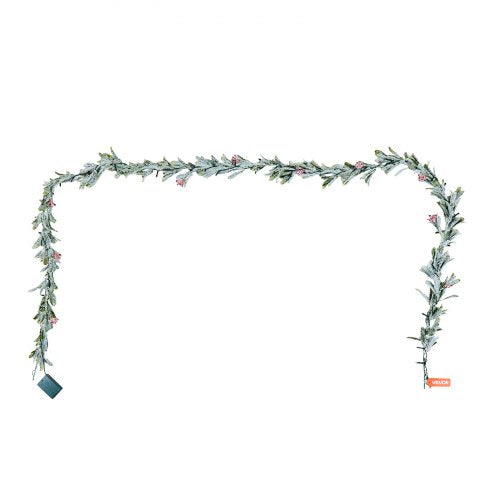 Christmas Garland 9FT Realistic Greenery Decorated with Vines Olive