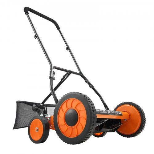 Push Reel Lawn Mower 18 inch 5 Blades Manual Push Mower No Motor 137244
