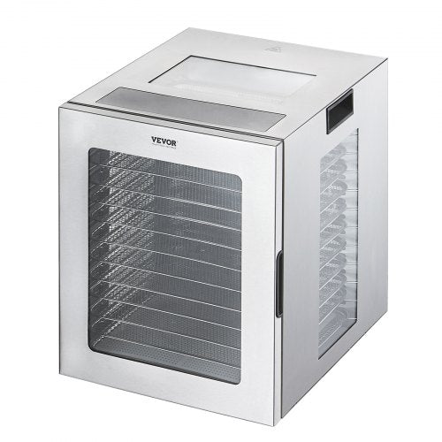 Food Dehydrator Machine 12 Stainless Steel Trays 850W Electric Food Dryer