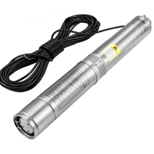 Deep Well Submersible Pump 05HP 230V60Hz 28gpm 167ft Head with 33ft