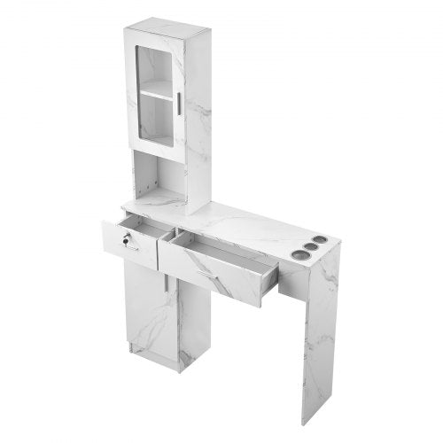 Salon Workstation WallMounted Unit for Hair Professionals Spa Styling