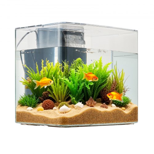 Fish Tank Aquarium 3.5 Gallon Arch UltraClear GPPS Starter Smart Tank