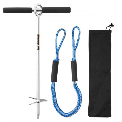 Sand Anchor 18 in Stainless Steel Beach Anchor Screw in Sand Boat Anchors