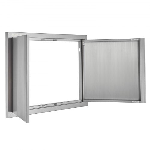 BBQ Access Door 30W x 21H Inch Double Outdoor Kitchen Door Stainless Steel