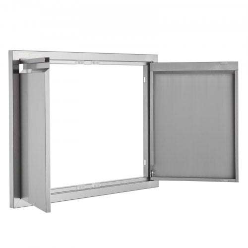 BBQ Access Door 30W x 21H Inch Double Outdoor Kitchen Door Stainless Steel