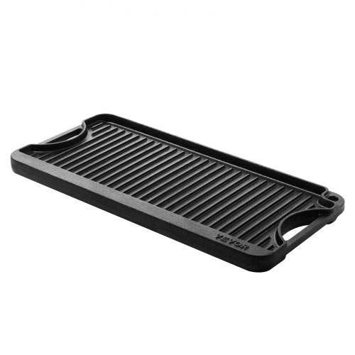 Reversible GrillGriddle 20x10 inch PreSeasoned Cast Iron Griddle