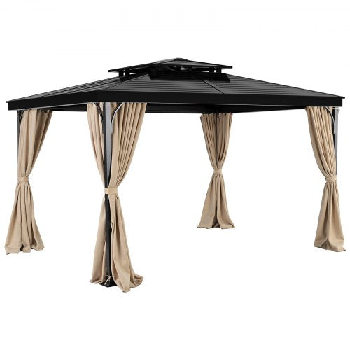 Gazebo Curtains Outdoor 12 x 10 x 73 Gazebos 4Panel Sidewall Gazebo