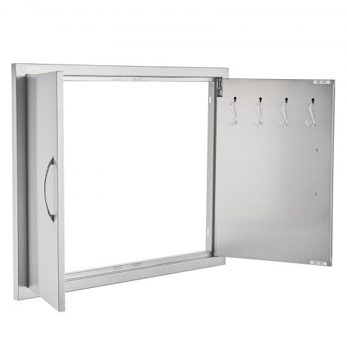 BBQ Access Door 31W x 24H Inch Double Outdoor Kitchen Door Stainless Steel