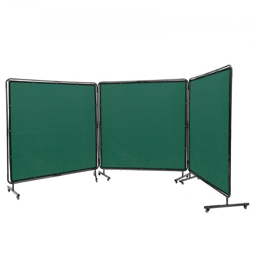 Welding Screen with Frame 6 x 6 3 Panel Welding Curtain Screens