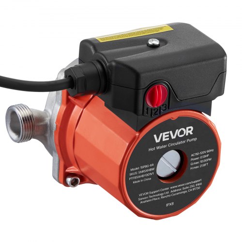 Hot Water Recirculating Pump 10 GPM Instant Circulation Circulator Pump