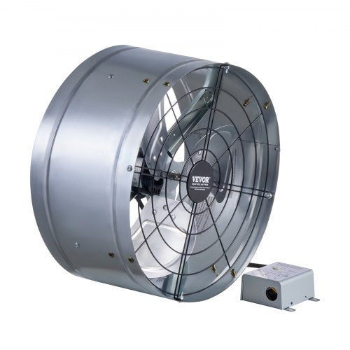 Gable Mount Fan 15 Inch Attic Exhaust Fan with Adjustable Thermostat
