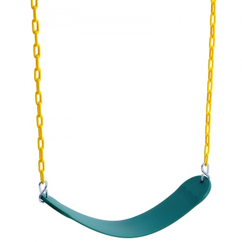 2Pack Swing Seats with 66 Inch Coated Chains and Snap Hooks Support 300