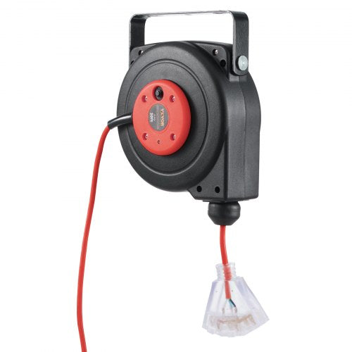 Retractable Extension Cord Reel Power Cord Reel 30FT 16AWG3C SJTOW