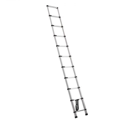 Telescoping Ladder 105ft Stainless Steel Lightweight Extension Ladder