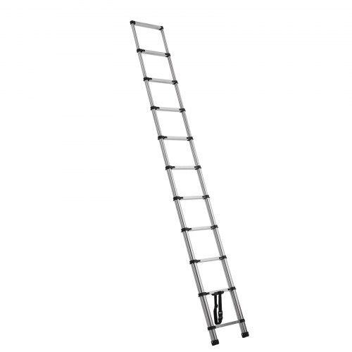 Telescoping Ladder 125ft Stainless Steel Lightweight Extension Ladder