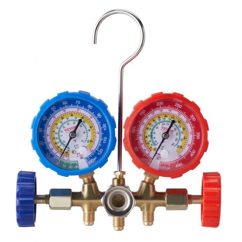 AC Gauge Set – 3 Way AC Manifold Gauge Set for R134A R22 R12 R502