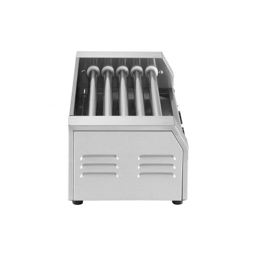 Hot Dog Roller 12 Hot Dog 5 Rollers Stainless Steel Sausage Grill Cooker