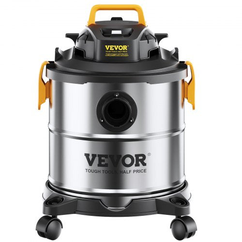 Stainless Steel Wet Dry Shop Vacuum 5.5 Gallon 65 Peak HP WetDry Vac