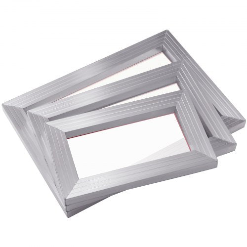 Screen Printing Kit 3 PCS Aluminum Silk Screen Printing Frames 5 Glitters