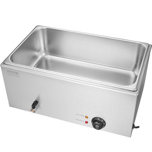 Commercial Electric Food Warmer Countertop Buffet 119Qt Pan Bain Marie – 18 L