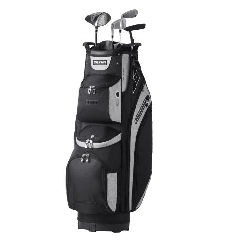 Golf Cart Bag with 14 Way Organizer Divider Top 36 13 Pockets Premium Cart