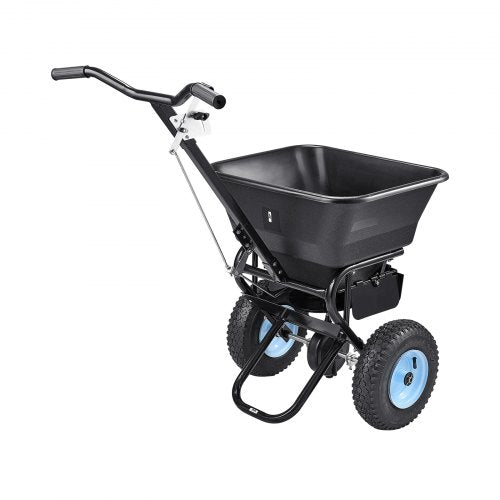 Broadcast Spreader 100LBS4Capacity WalkBehind Push Spreader98ft